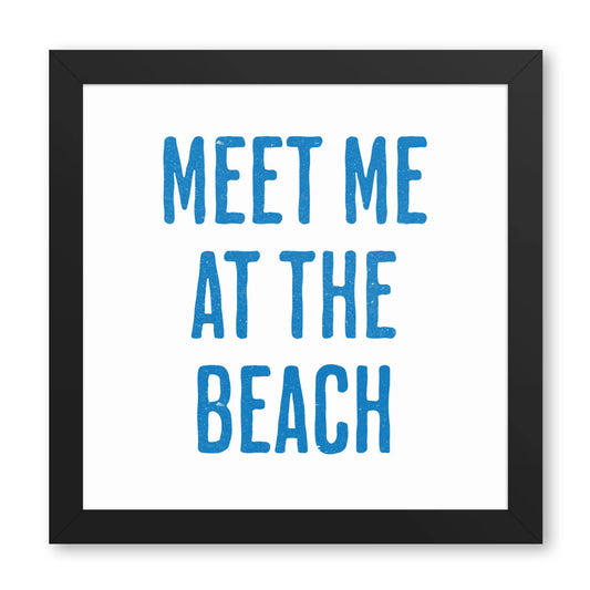 Meet Me At The Beach Framed Print